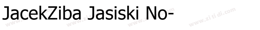 JacekZiba Jasiski No字体转换 JacekZiba Jasiski No字体转换